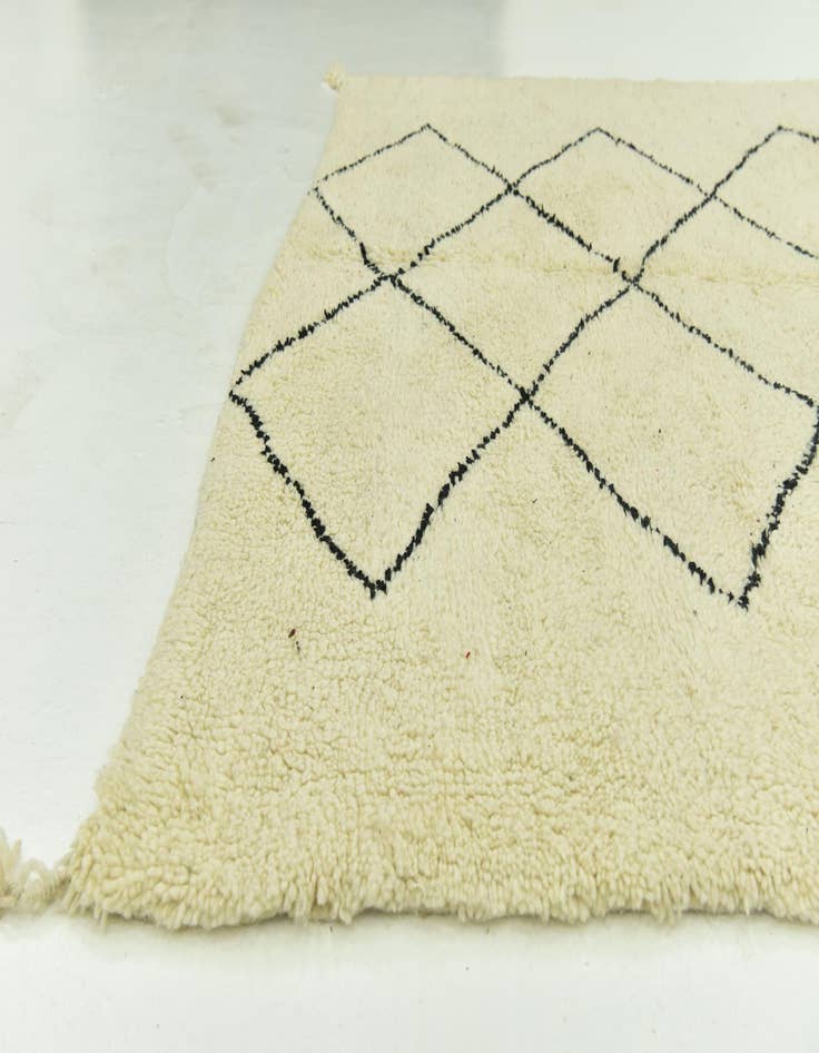 Detail image of  6' 7 x 10' 1  Hand Knotted Moroccan Wool Rug