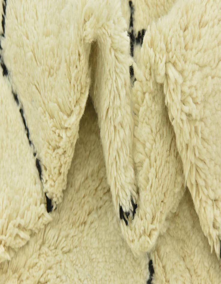 Detail image of  6' 9 x 10' 2  Hand Knotted Moroccan Wool Rug