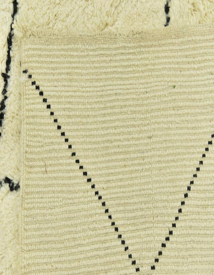 Detail image of  6' 9 x 10' 2  Hand Knotted Moroccan Wool Rug