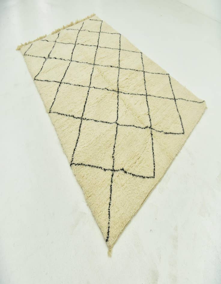 Detail image of  6' 9 x 10' 2  Hand Knotted Moroccan Wool Rug