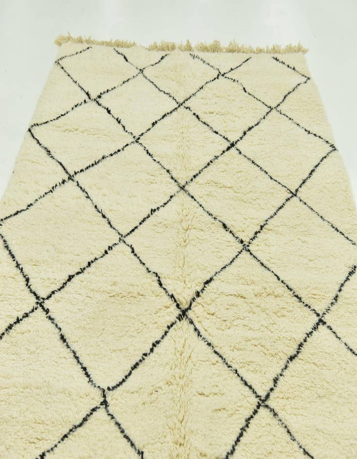 Detail image of  6' 9 x 10' 2  Hand Knotted Moroccan Wool Rug