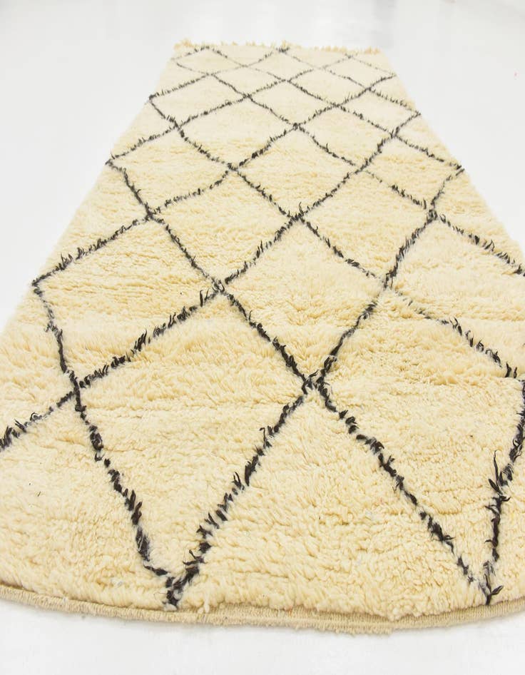 Detail image of  5' 2 x 8' 5  Hand Knotted Moroccan Wool Rug