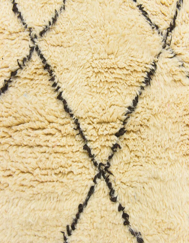 Detail image of  5' 2 x 8' 5  Hand Knotted Moroccan Wool Rug