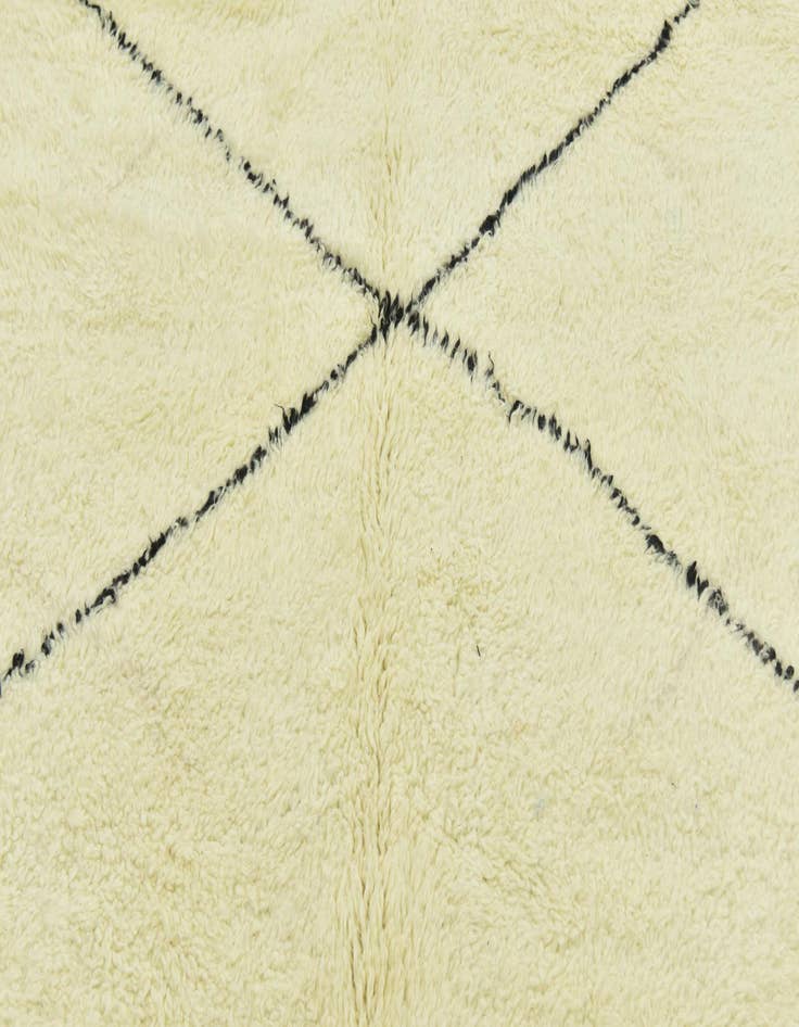 Detail image of  6' 8 x 10' 2  Hand Knotted Moroccan Wool Rug