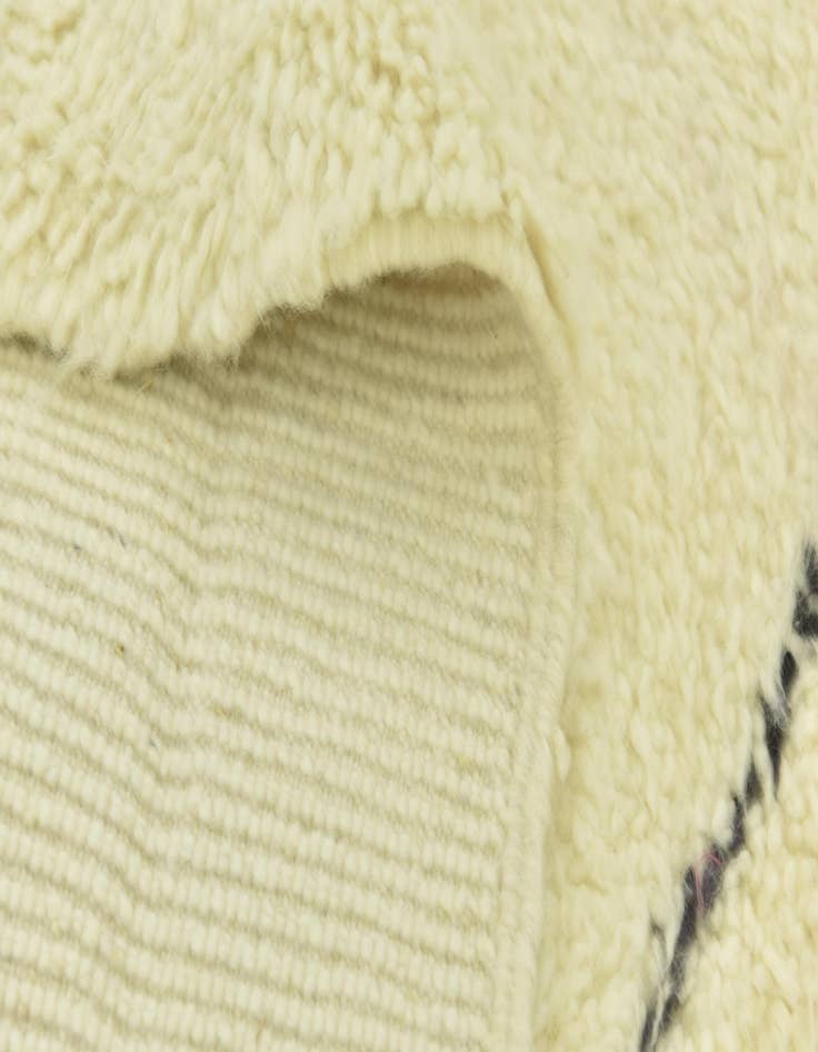 Detail image of  6' 8 x 10' 2  Hand Knotted Moroccan Wool Rug