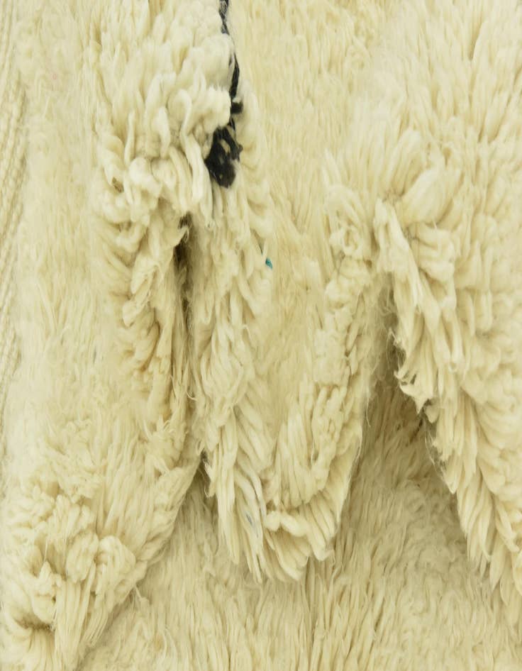 Detail image of  6' 8 x 10' 5  Hand Knotted Moroccan Wool Rug