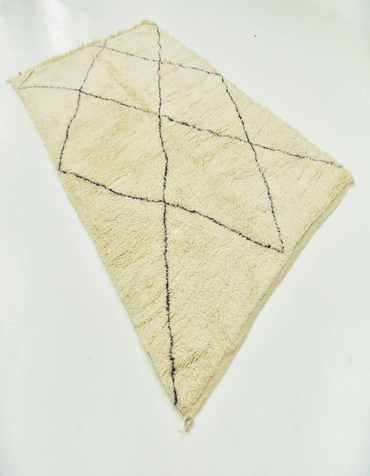 Detail image of  6' 8 x 10' 5  Hand Knotted Moroccan Wool Rug