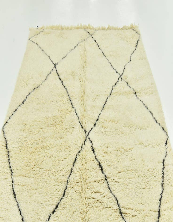 Detail image of  6' 8 x 10' 5  Hand Knotted Moroccan Wool Rug