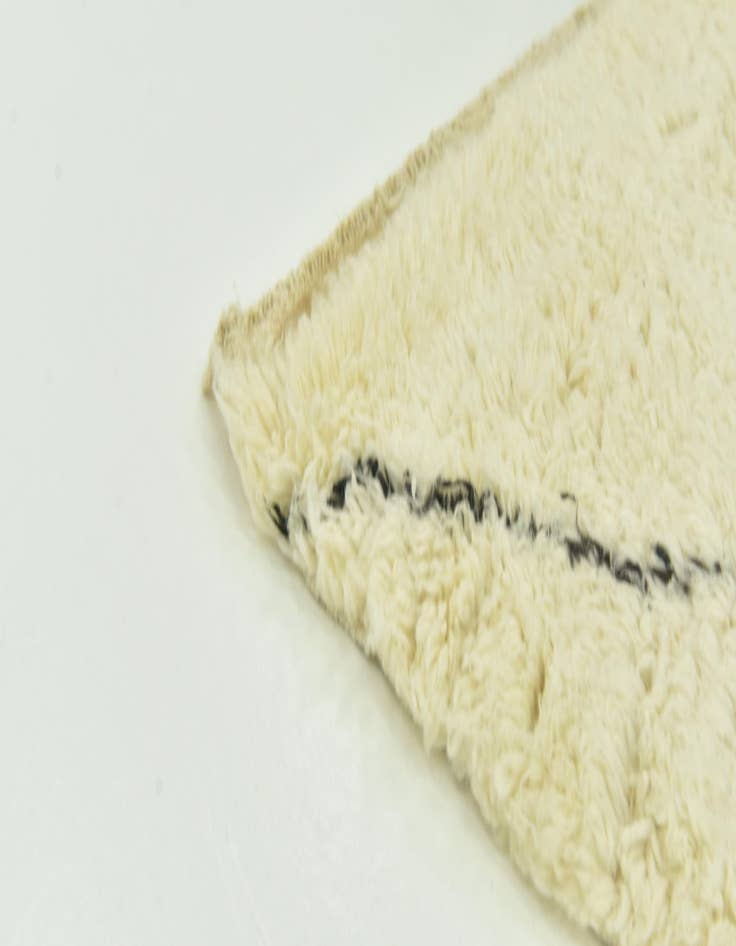 Detail image of  6' 8 x 10' 5  Hand Knotted Moroccan Wool Rug