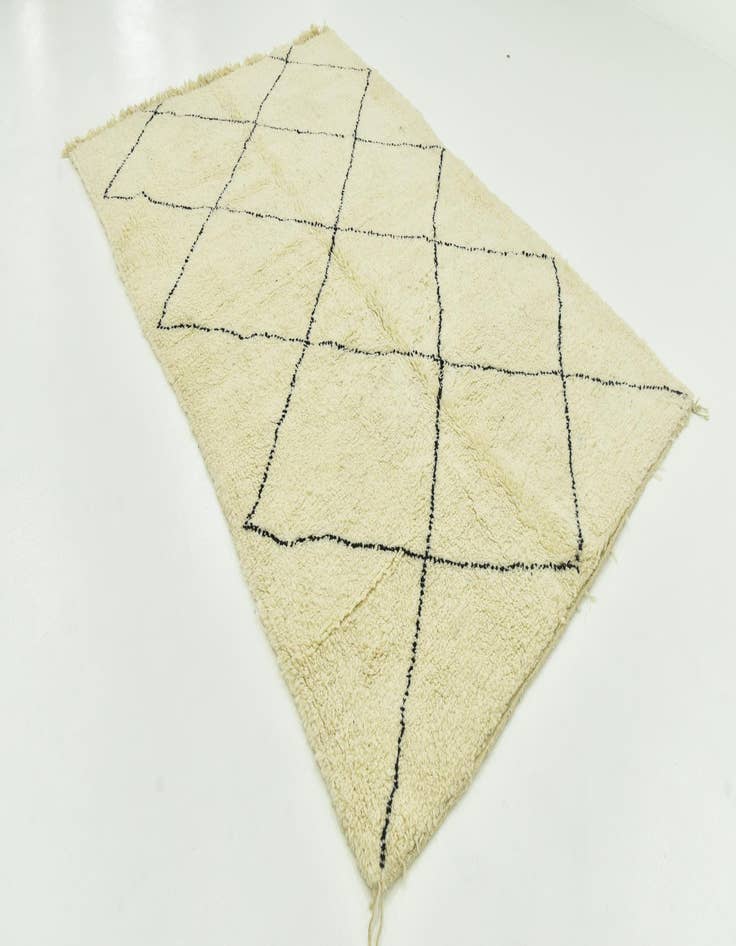 Detail image of  6' 9 x 10' 2  Hand Knotted Moroccan Wool Rug