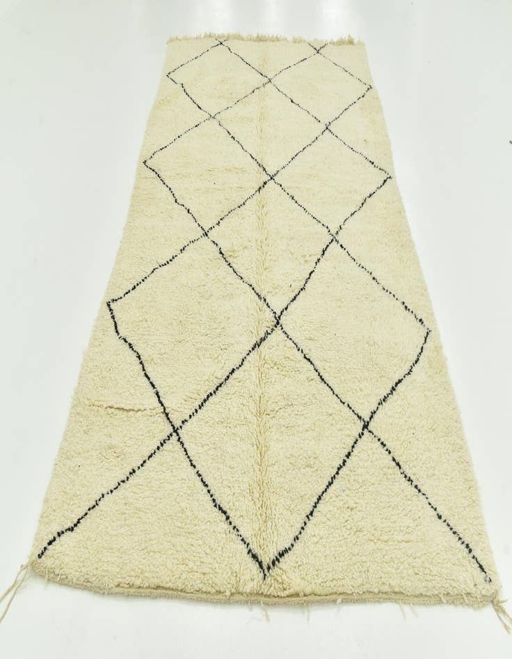 Detail image of  6' 9 x 10' 2  Hand Knotted Moroccan Wool Rug