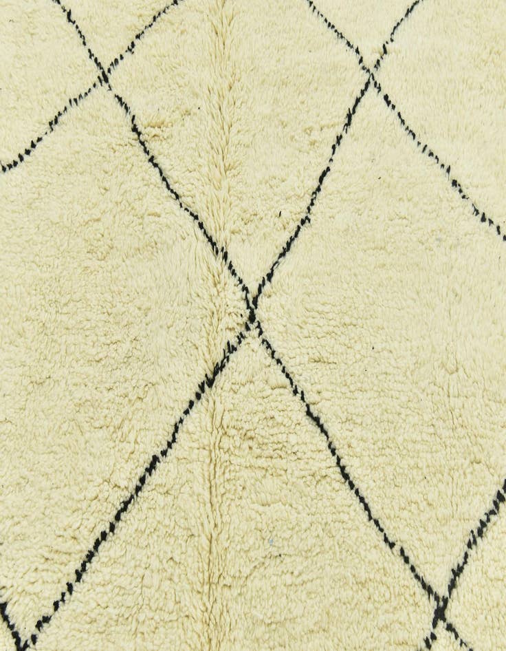Detail image of  6' 9 x 10' 2  Hand Knotted Moroccan Wool Rug