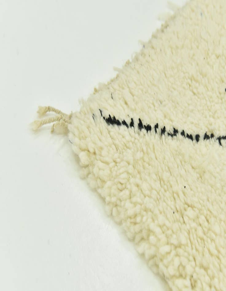 Detail image of  6' 9 x 10' 2  Hand Knotted Moroccan Wool Rug
