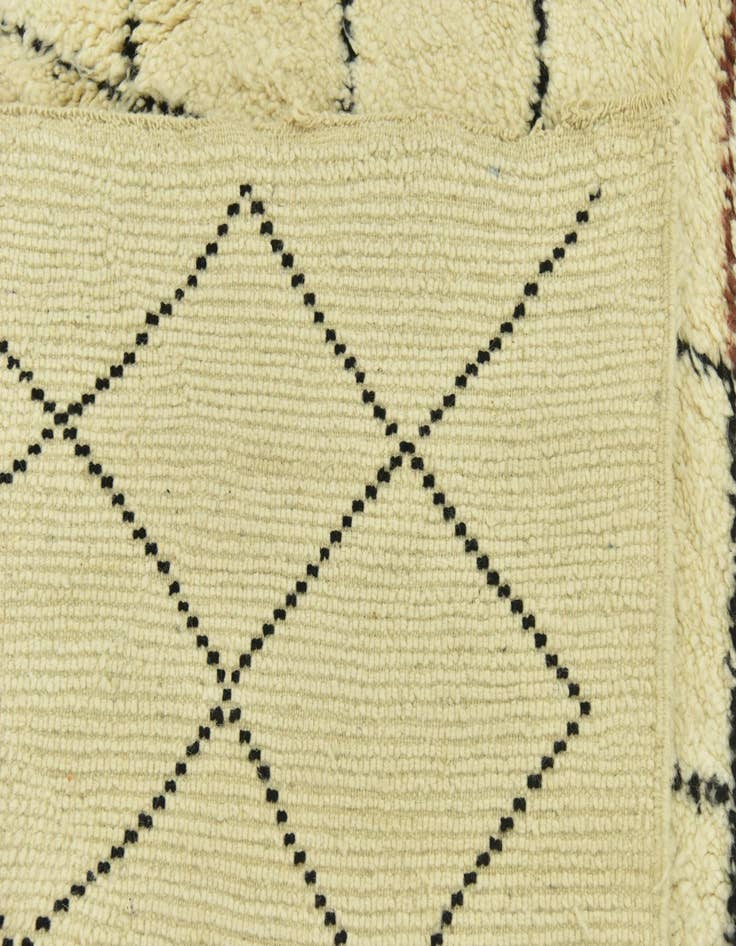 Detail image of  6' 7 x 10' 3  Hand Knotted Moroccan Wool Rug