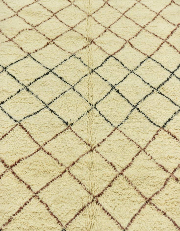 Detail image of  6' 7 x 10' 3  Hand Knotted Moroccan Wool Rug