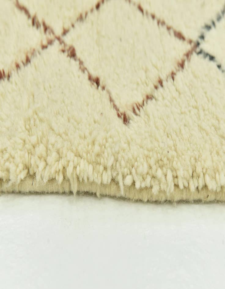 Detail image of  6' 7 x 10' 3  Hand Knotted Moroccan Wool Rug