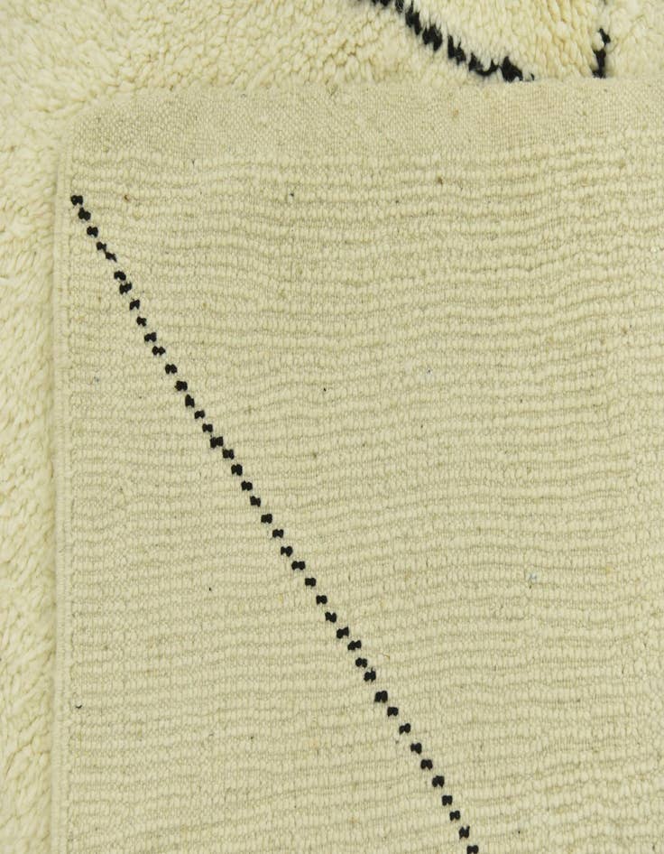 Detail image of  6' 3 x 10'  Hand Knotted Moroccan Wool Rug