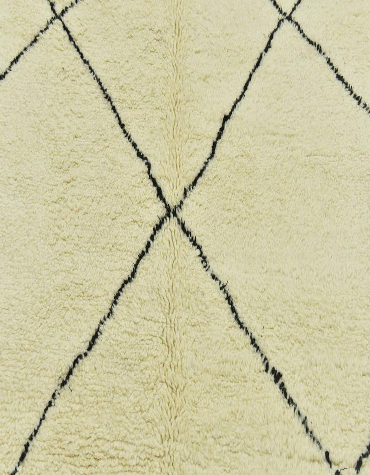 Detail image of  6' 3 x 10'  Hand Knotted Moroccan Wool Rug