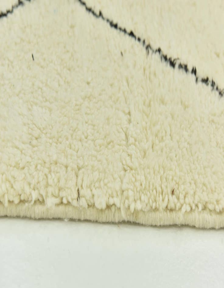 Detail image of  6' 3 x 10'  Hand Knotted Moroccan Wool Rug