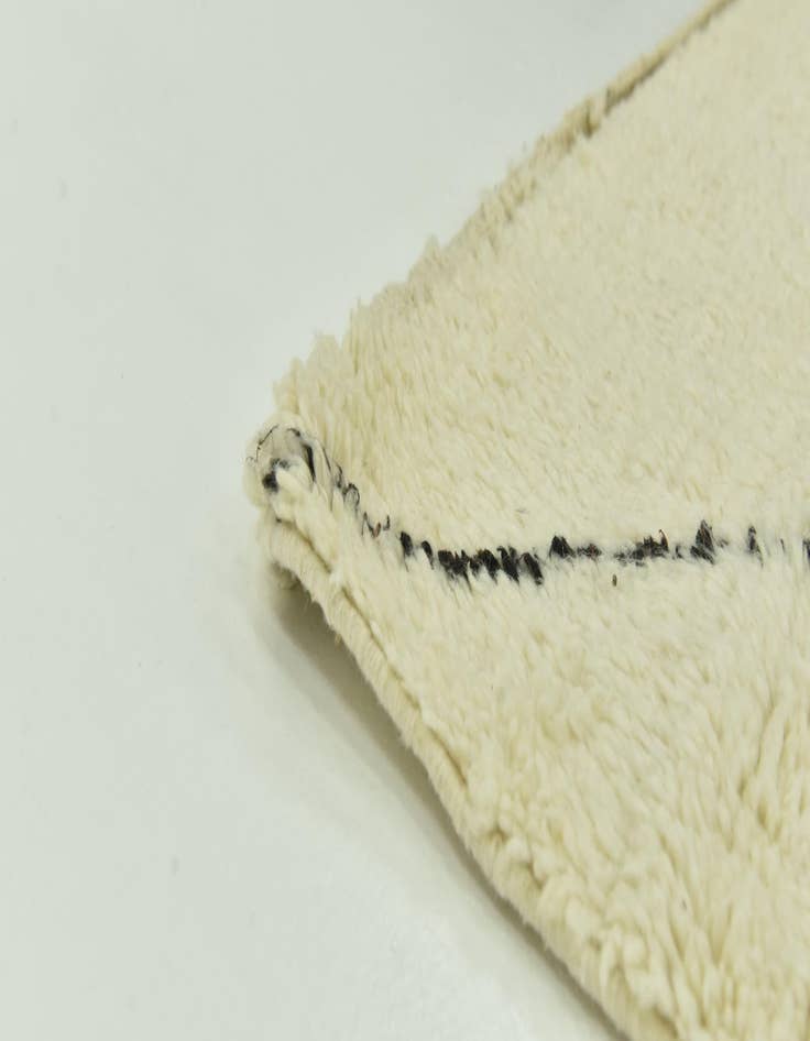 Detail image of  6' 3 x 10'  Hand Knotted Moroccan Wool Rug