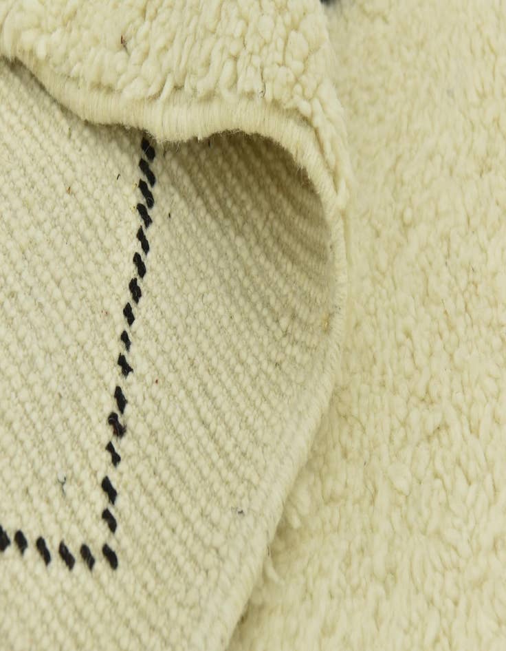 Detail image of  6' 3 x 10'  Hand Knotted Moroccan Wool Rug