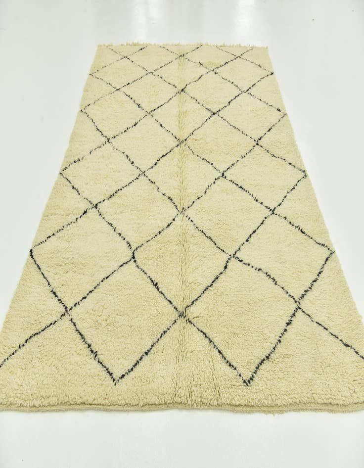 Detail image of  7' 2 x 9' 9  Hand Knotted Moroccan Wool Rug