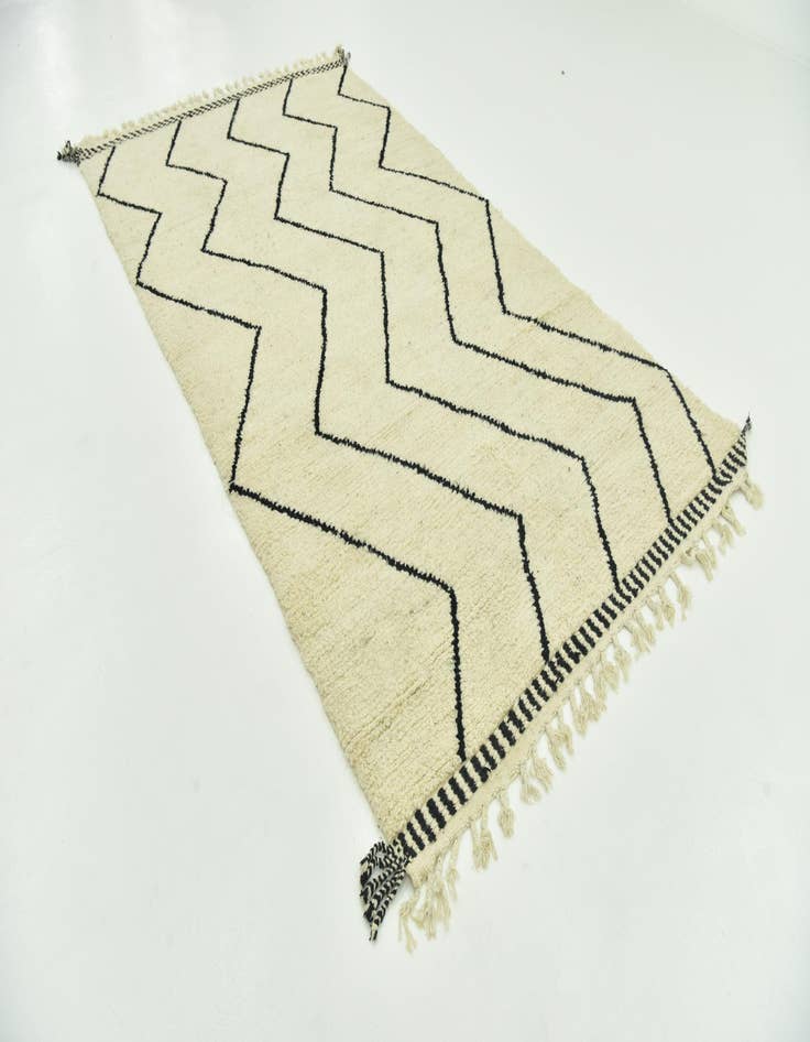 Detail image of  5' 10 x 10' 5  Hand Knotted Moroccan Wool Rug