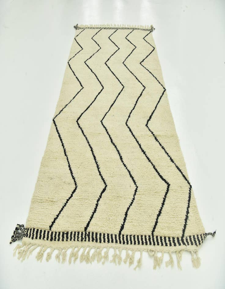 Detail image of  5' 10 x 10' 5  Hand Knotted Moroccan Wool Rug