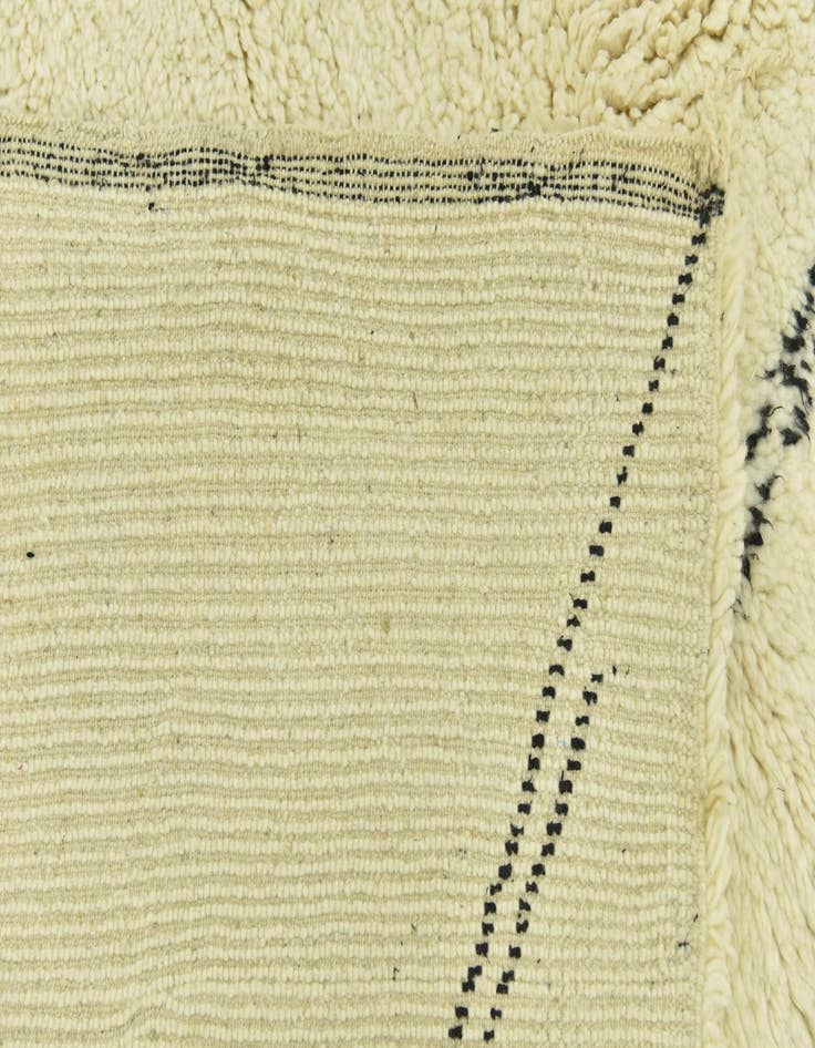 Detail image of  5' 6 x 8' 8  Hand Knotted Moroccan Wool Rug