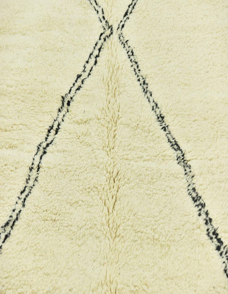 Detail image of  5' 6 x 8' 8  Hand Knotted Moroccan Wool Rug