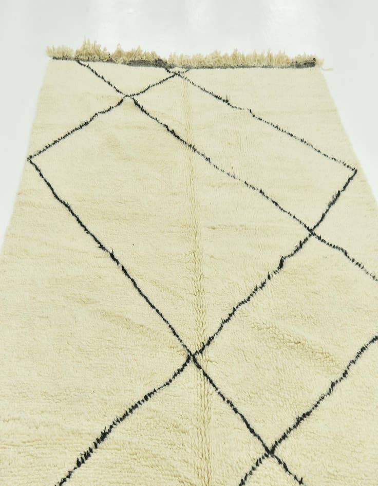 Detail image of  6' 5 x 9' 3  Hand Knotted Moroccan Wool Rug