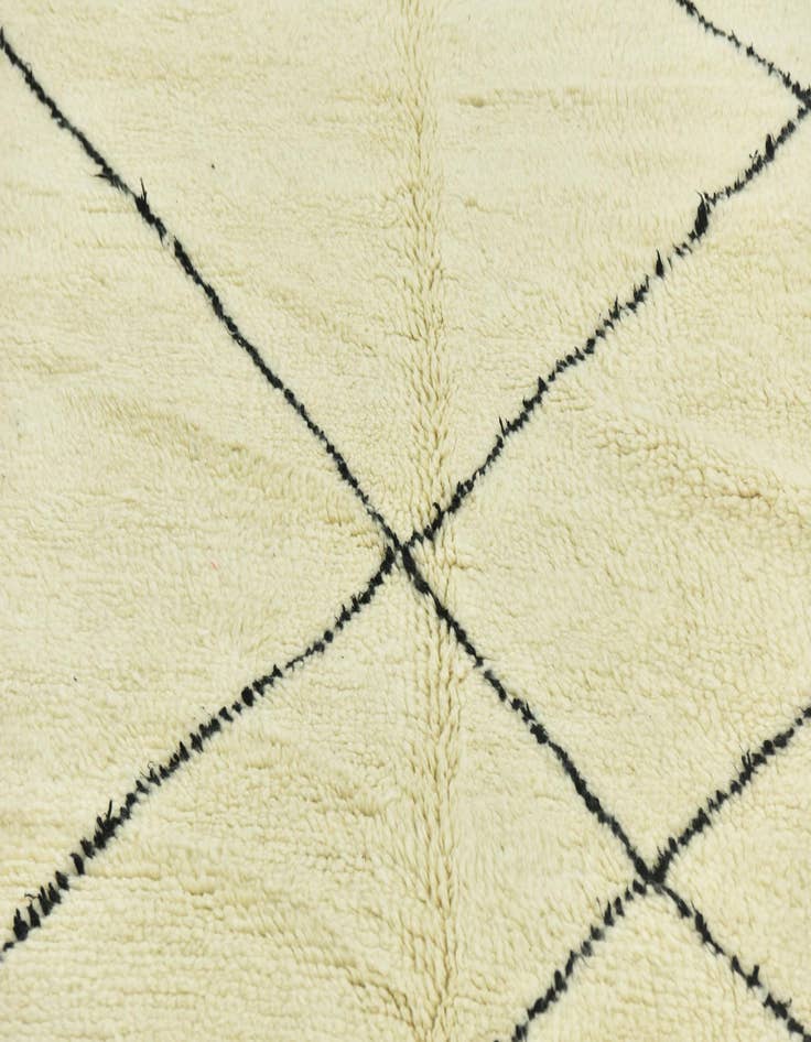 Detail image of  6' 5 x 9' 3  Hand Knotted Moroccan Wool Rug