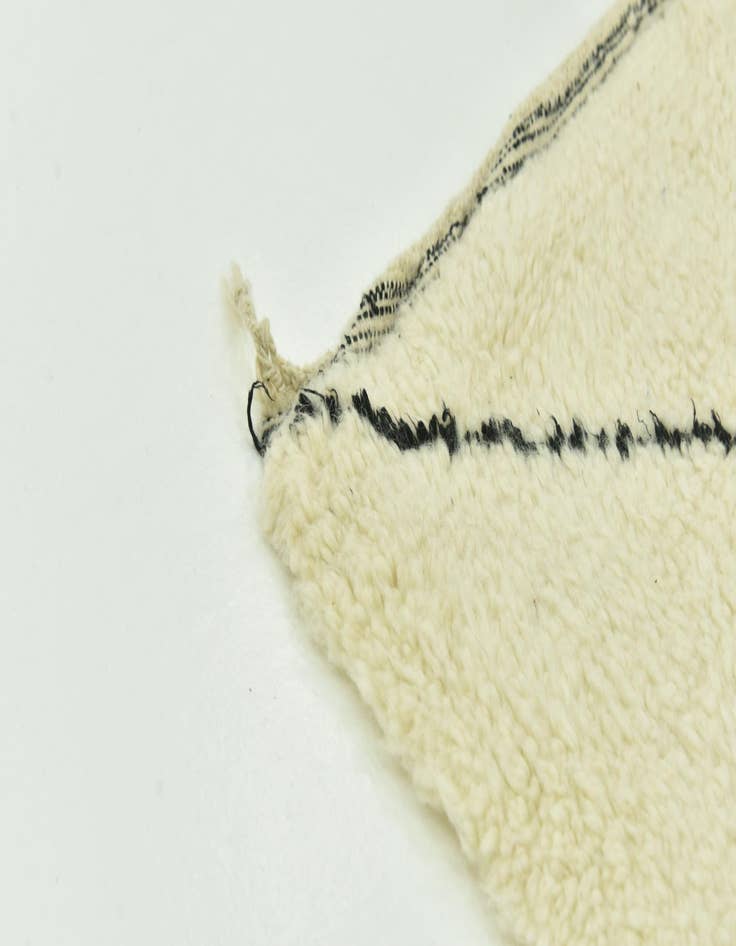 Detail image of  6' 5 x 9' 3  Hand Knotted Moroccan Wool Rug