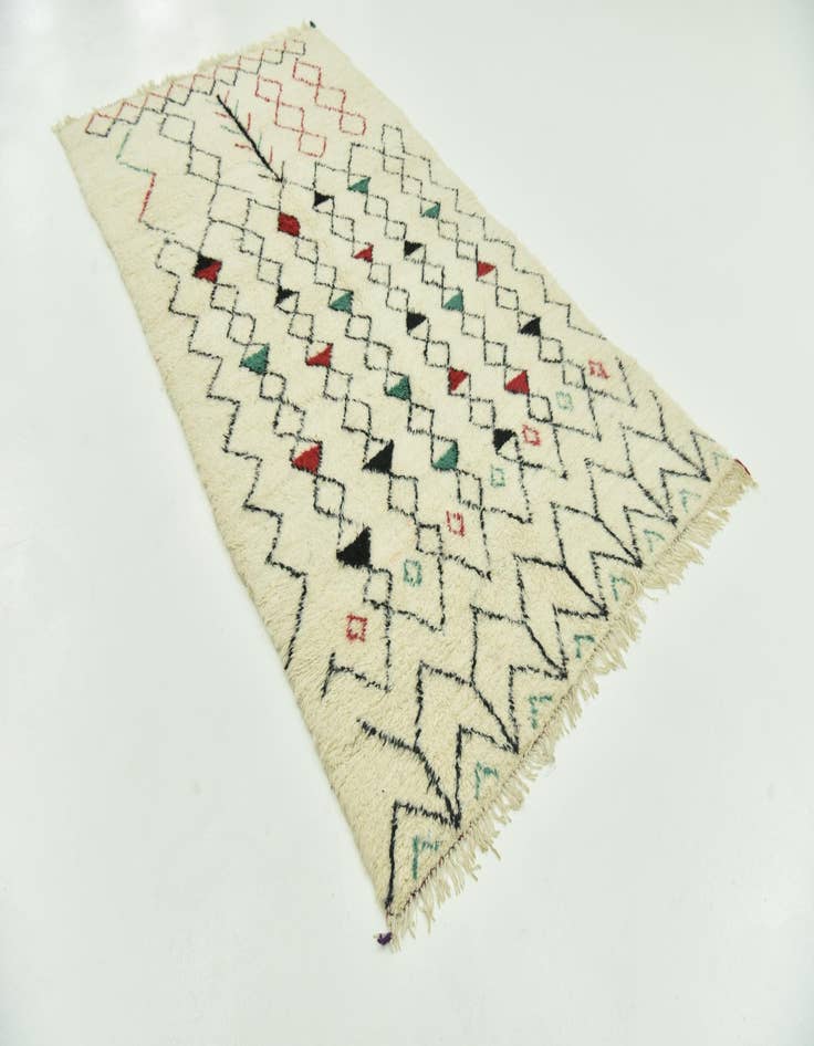 Detail image of  5' x 9' 2  Hand Knotted Moroccan Wool Rug