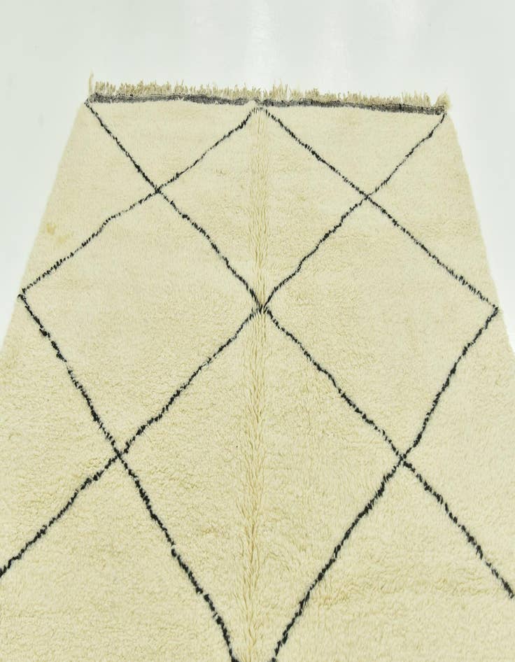 Detail image of  7' x 10'  Hand Knotted Moroccan Wool Rug