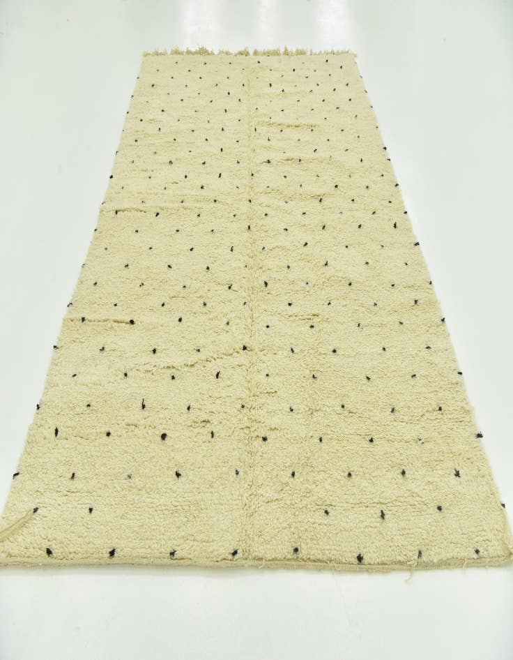 Detail image of  6' 6 x 9' 10  Hand Knotted Moroccan Wool Rug