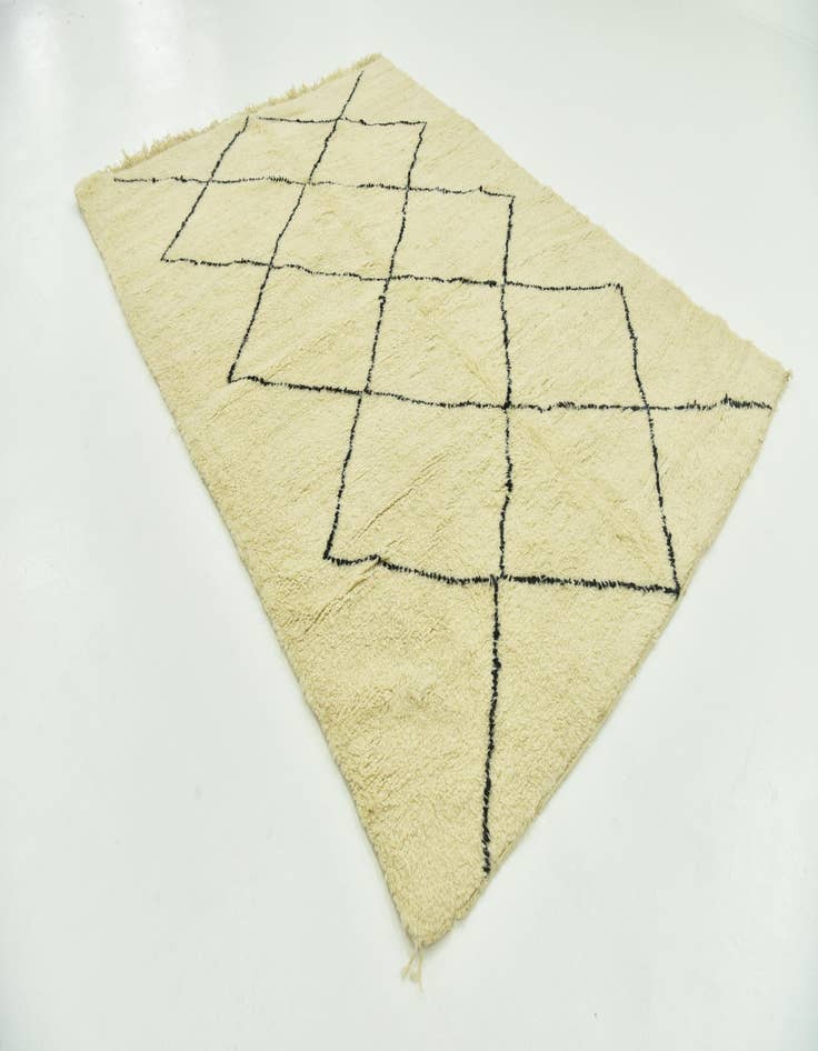 Detail image of  7' x 9' 5  Hand Knotted Moroccan Wool Rug