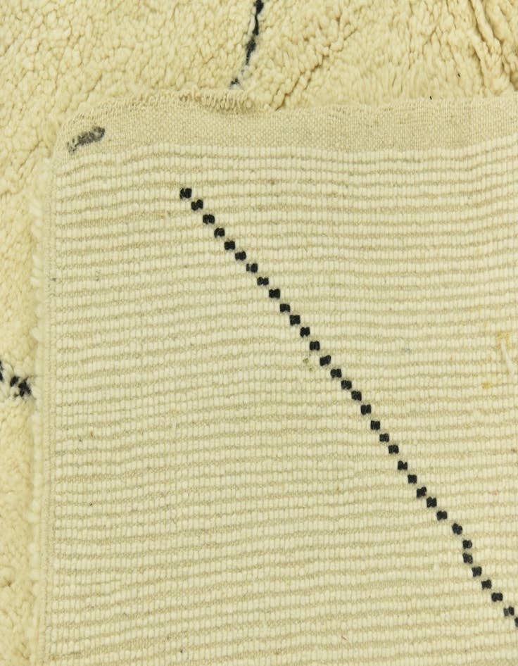 Detail image of  6' 9 x 10'  Hand Knotted Moroccan Wool Rug