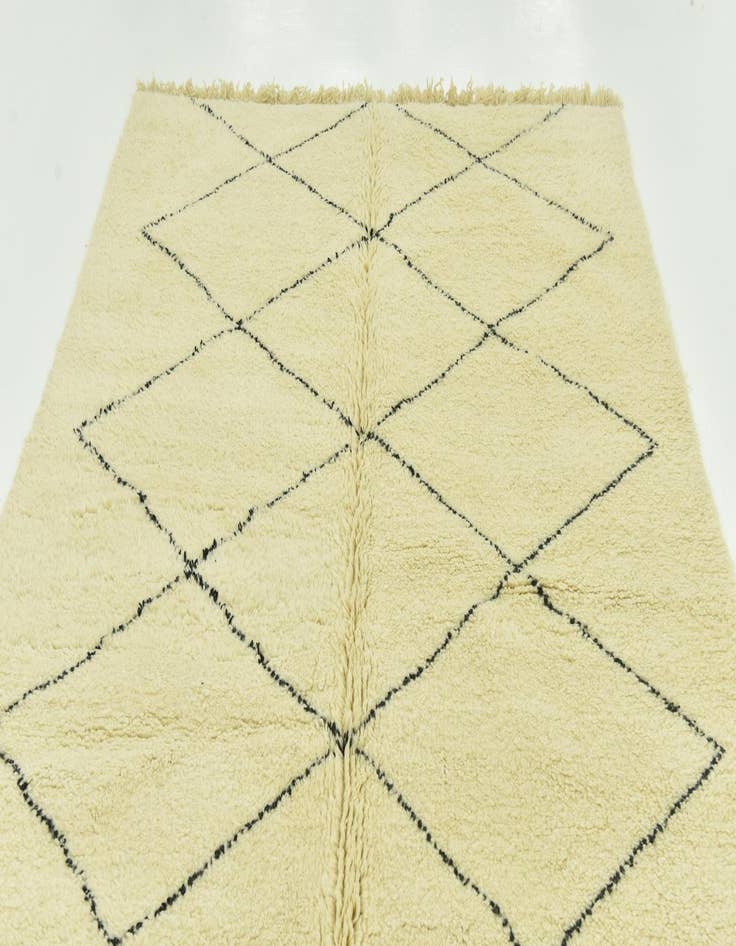 Detail image of  6' 9 x 10'  Hand Knotted Moroccan Wool Rug