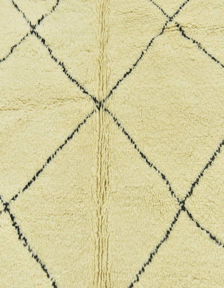 Detail image of  6' 9 x 10'  Hand Knotted Moroccan Wool Rug