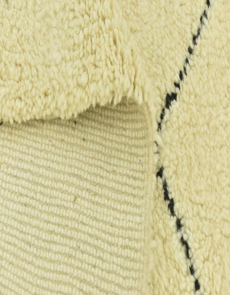 Detail image of  6' 9 x 10'  Hand Knotted Moroccan Wool Rug