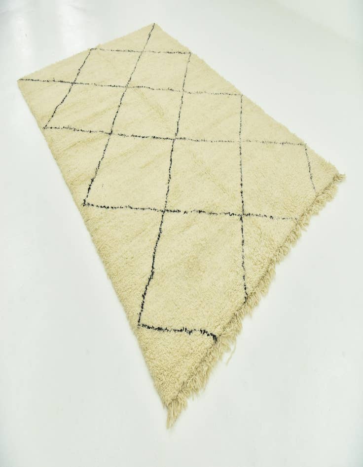 Detail image of  7' 3 x 10' 4  Hand Knotted Moroccan Wool Rug