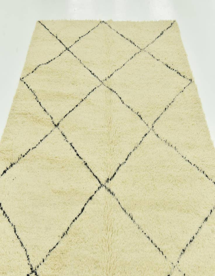 Detail image of  7' 3 x 10' 4  Hand Knotted Moroccan Wool Rug