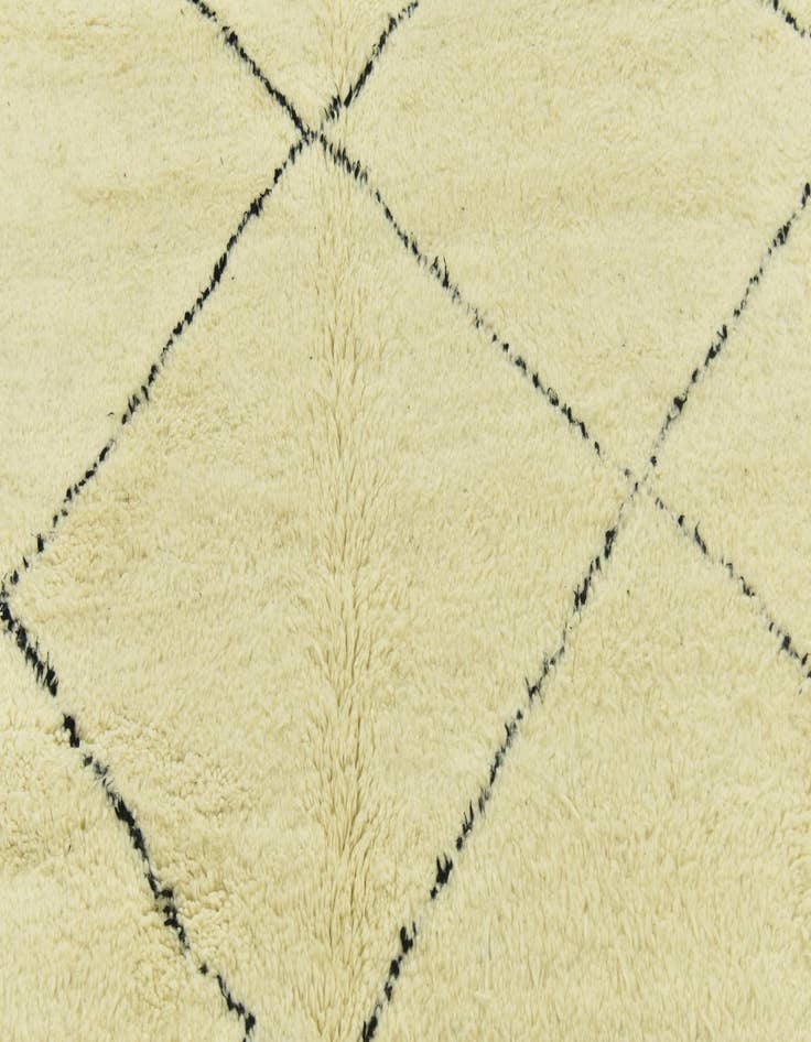 Detail image of  7' 3 x 10' 4  Hand Knotted Moroccan Wool Rug