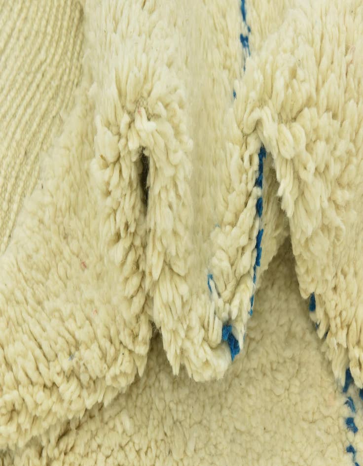 Detail image of  6' 6 x 10' 2  Hand Knotted Moroccan Wool Rug