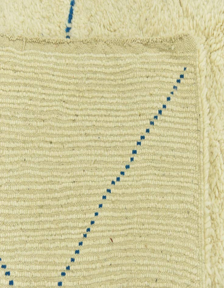 Detail image of  6' 6 x 10' 2  Hand Knotted Moroccan Wool Rug