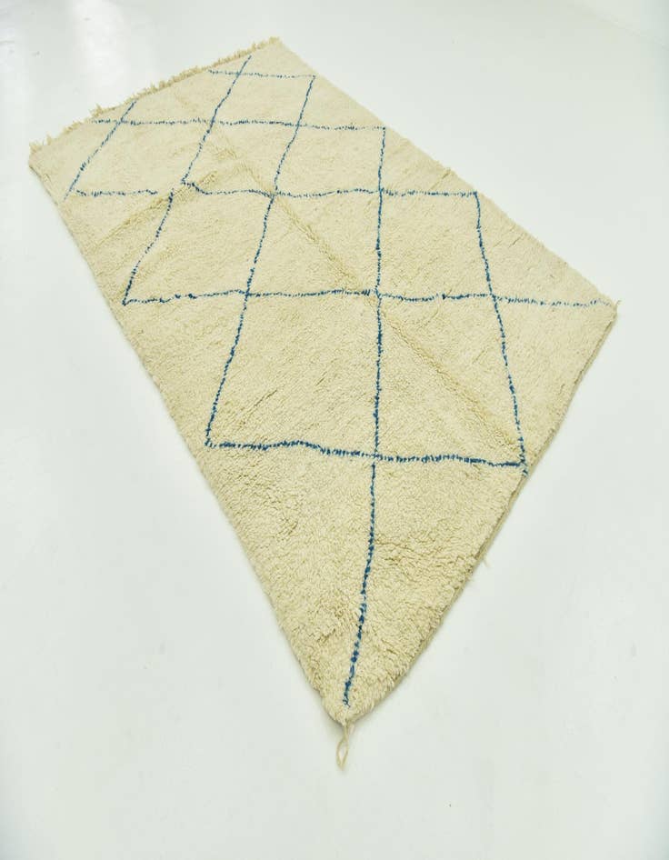 Detail image of  6' 6 x 10' 2  Hand Knotted Moroccan Wool Rug