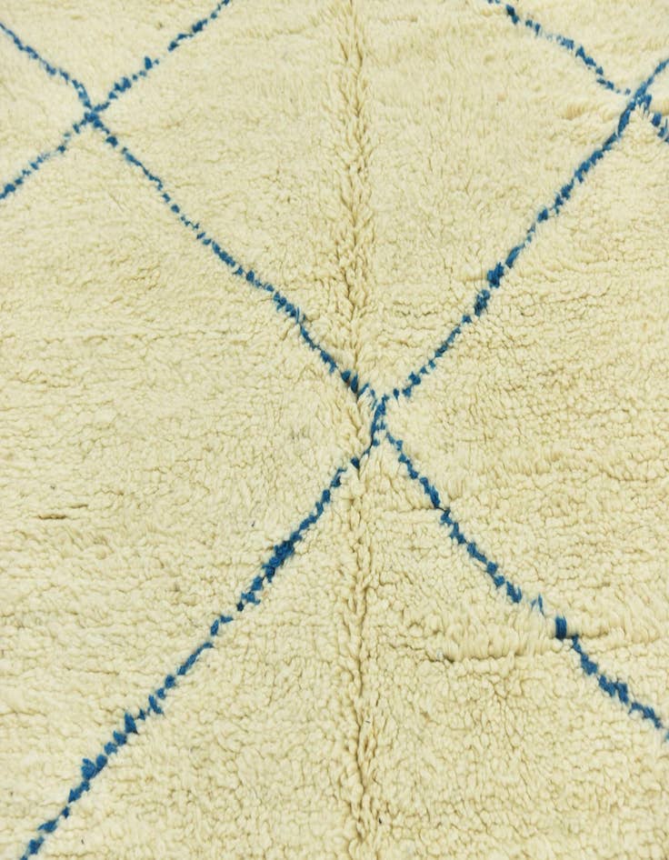 Detail image of  6' 6 x 10' 2  Hand Knotted Moroccan Wool Rug