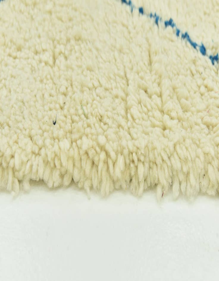 Detail image of  6' 6 x 10' 2  Hand Knotted Moroccan Wool Rug