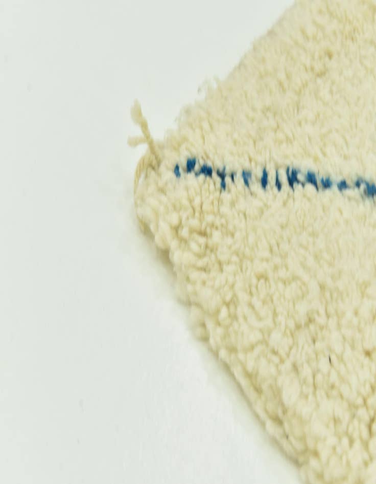 Detail image of  6' 6 x 10' 2  Hand Knotted Moroccan Wool Rug